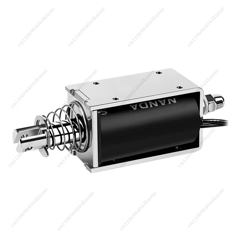 Long-stroke Push-pull Solenoid, High Thrust Through-type Micro DC Electromagnet, DC12V/24V Industrial Actuator