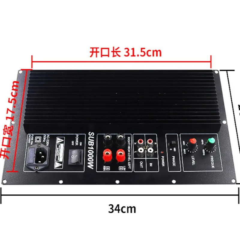 1000W Subwoofer Amplifier Board 220V Active Mono High Power Audio Module A1943C5200