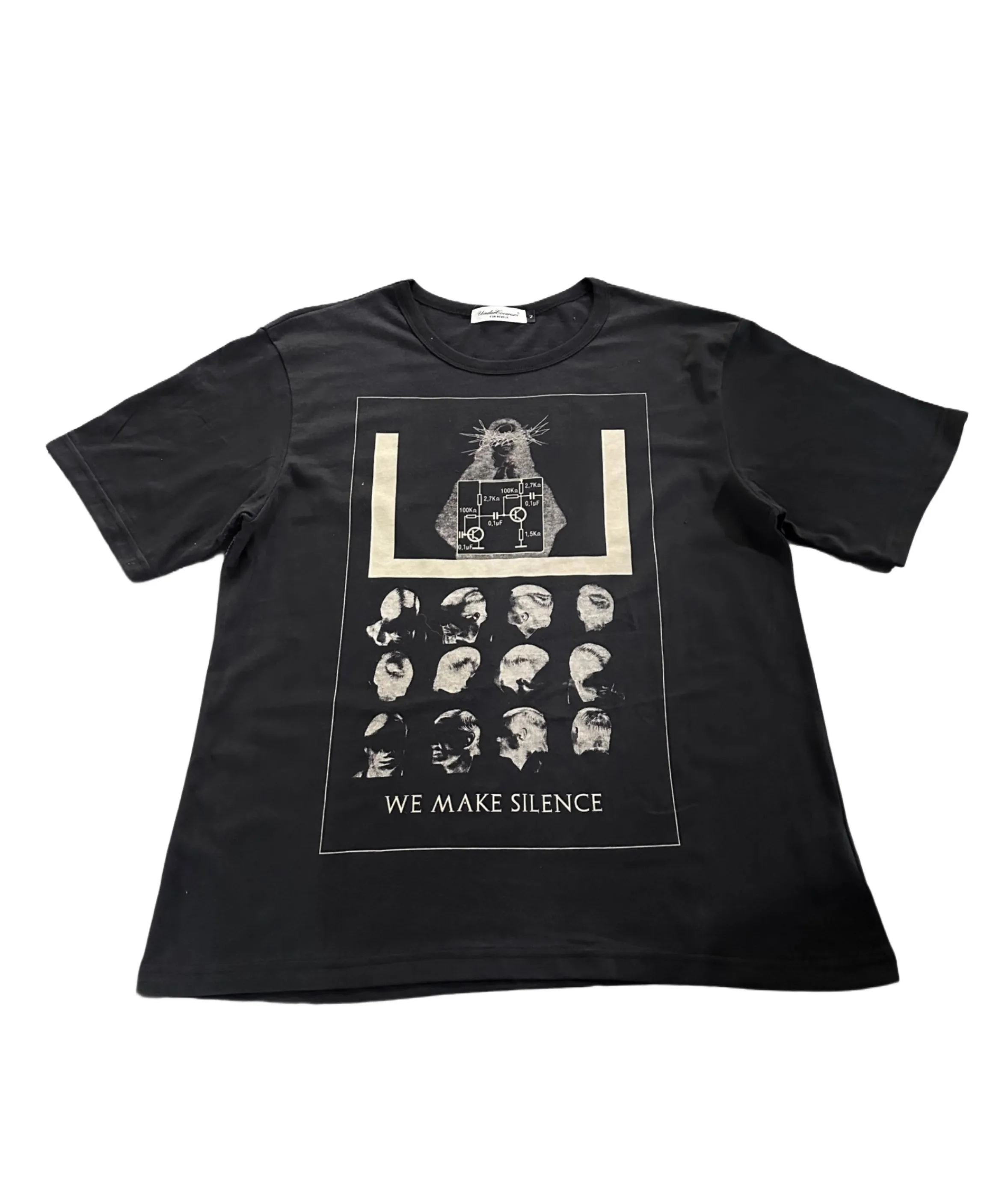 

High New Men Undercover We Made Silence T Shirts kanye T-Shirt Hip Hop Skateboard Street Cotton T-Shirts Tee Top size 1 2 3#N193