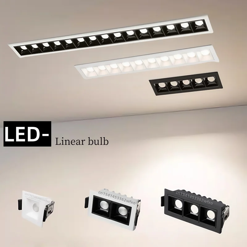 

Dimmable LED downlights, spotlights 3W, 6W, 9W, 15W, 25W, 35W, anti-glare COB ceiling lights, CERR strip lights, indoor lighting