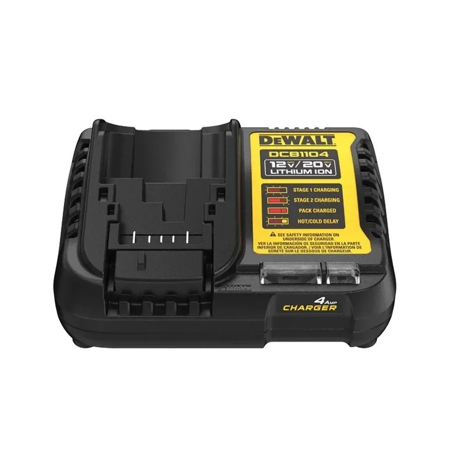 DEWALT DCB1104, 12V-20V 4A ładowarka litowo-jonowa ładowarka do elektronarzędzi Dewalt wskaźnik LED szybka ładowarka