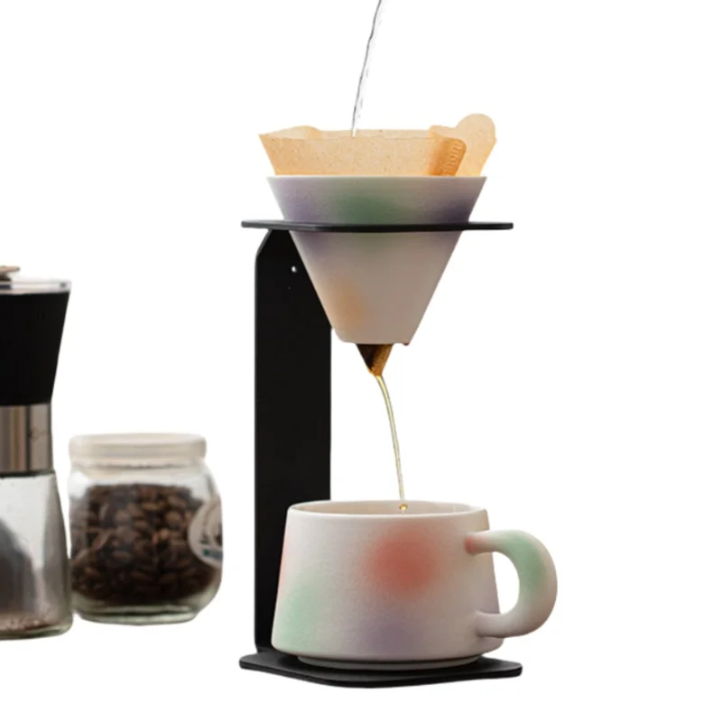 The colorful fresh style tea cup and saucer set is elegant and charming.