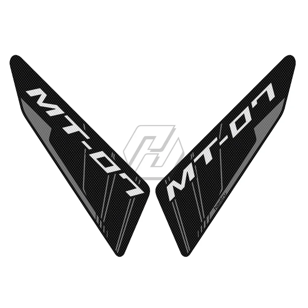 Motorcycle Fuel Tank Traction Pad Decal Side Knee Grip Protector Sticker Decals for Yamaha MT-07 2014-2017