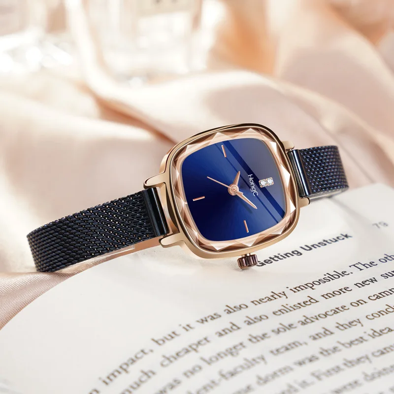 AL-94Ladies' nicho relógio de quartzo, alto nível de aparência, mostrador pequeno feminino de luxo leve, relógio de pulseira feminino estilo estudante