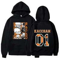Sudaderas con capucha estampadas Anime Bakugou Katsuki para hombres y mujeres, jerseys de moda para otoño e invierno y sudaderas de mujer