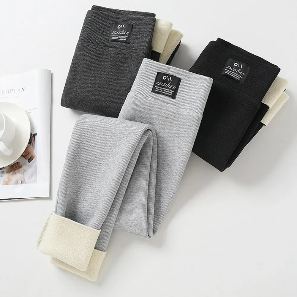 

Fleece Thicken Ankle-Length Woolen Warm High Waist Winter Women Leggings Hip Lifting Pants Lambwool Pants Fitness Leggings