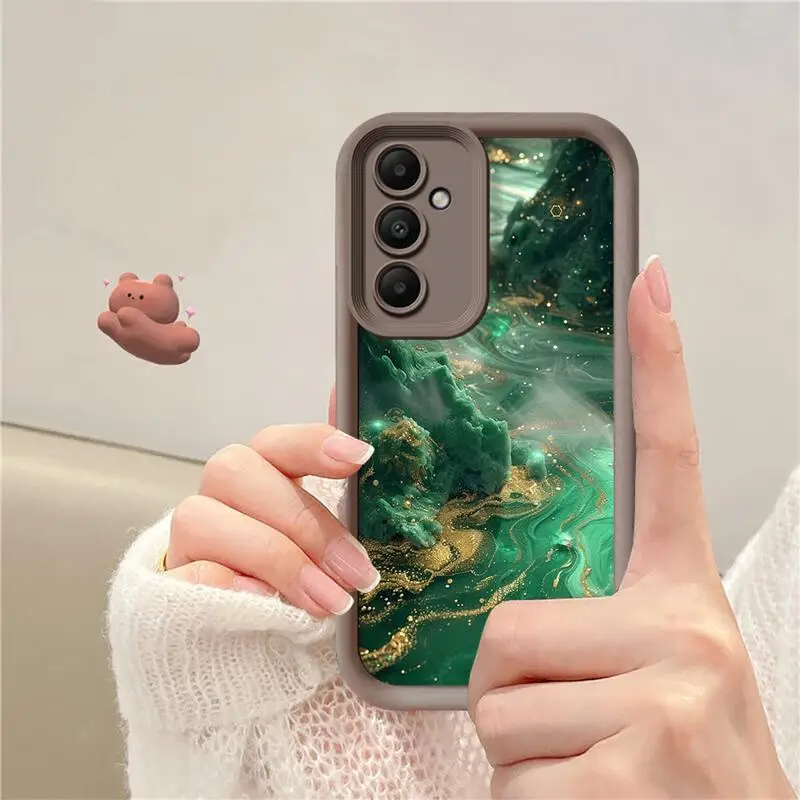 Marble Case For Samsung Galaxy A51 A14 5G A52 A34 A53 A12 A12 A32 A23 A51 A15 Matte Hard Phone Coque