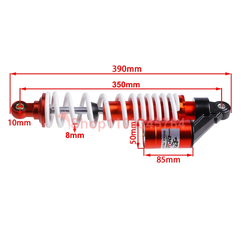 350mm front and rear shock absorber for motorcycle    suspension ATV four-wheeled  off-road vehicle