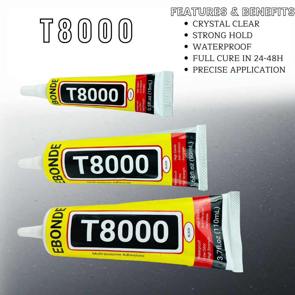 T8000 Phone Repair Glue LCD Screen Adhesive T-8000 Multifunction DIY Electronic Glue 15mL 50 mL 110mL