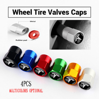 4Pcs Car Wheel Tire Valve Caps Cover Car Wheel Tire Stem Air Valve Caps for Tesla Model 3 Model S Model X