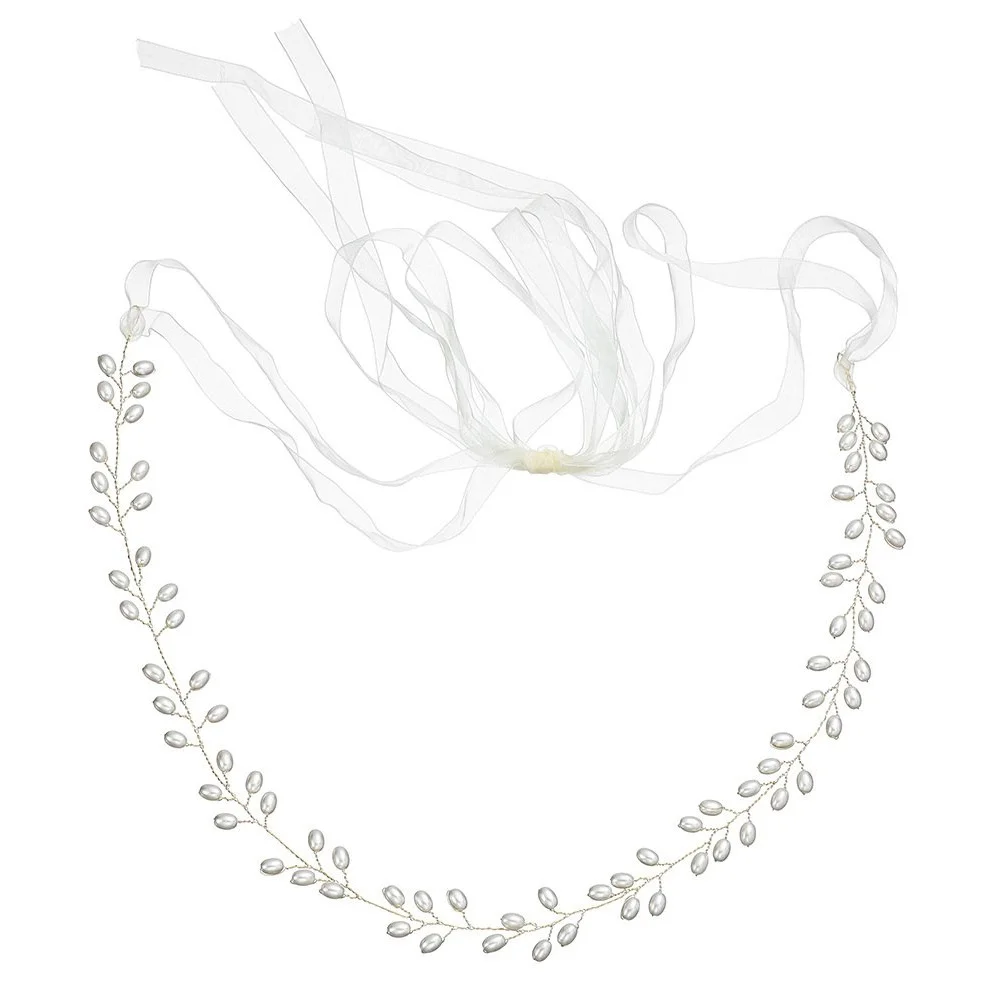 لؤلؤة العروس حزام الشريط فستان الزفاف حزام الزفاف حزام وشاح أنيق للعرائس وصيفات الشرف والمناسبات الرسمية الزفاف #3