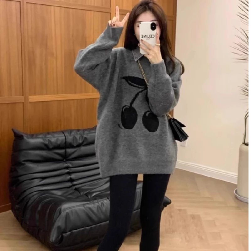 

Женский уникальный свитер Dalong без катышков, зимнее моющееся пальто, длинное свековое круглое Ne, стандартной длины, осеннее новое поступление