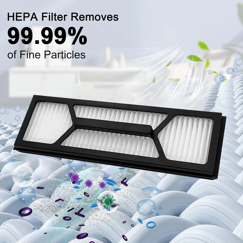 A44F-10PCS ฝุ่น HEPA Filter สําหรับ Eufy Omni S1 Pro หุ่นยนต์เครื่องดูดฝุ่นเปลี่ยนถุงเก็บฝุ่นล้างตัวกรอง