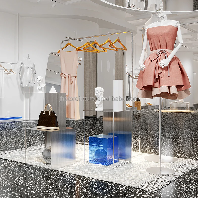 Nuovo stock di arrivo espositore in acrilico cuboide decorazioni di nozze set da esposizione da tavolo da dessert con sconto favorevole