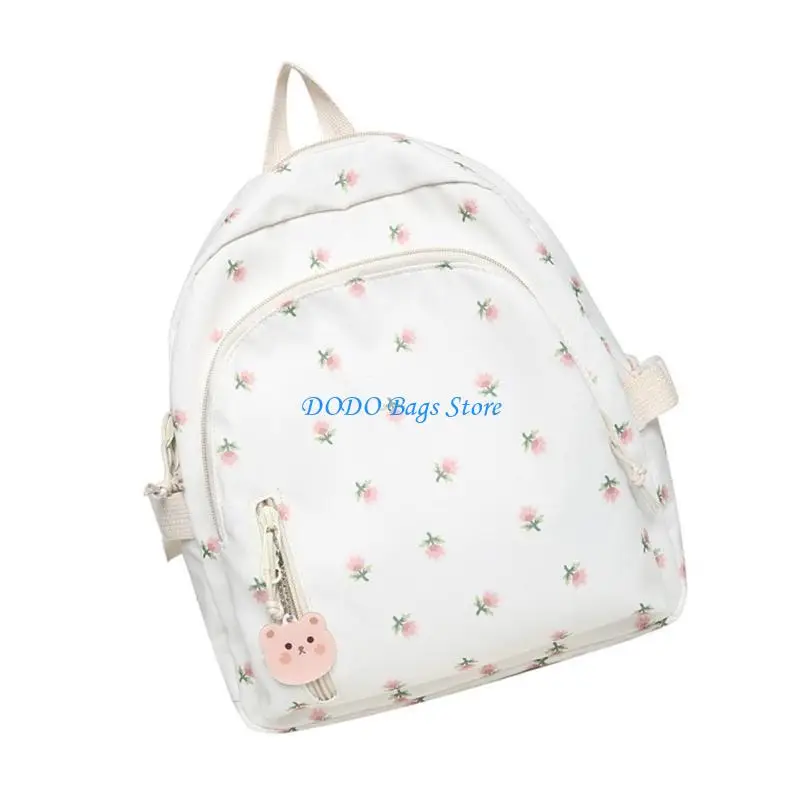 Aesthetic Backpack for Girl Small Backpack Korean Styles Casual Daypacks Travel Rucksack Student School Bag