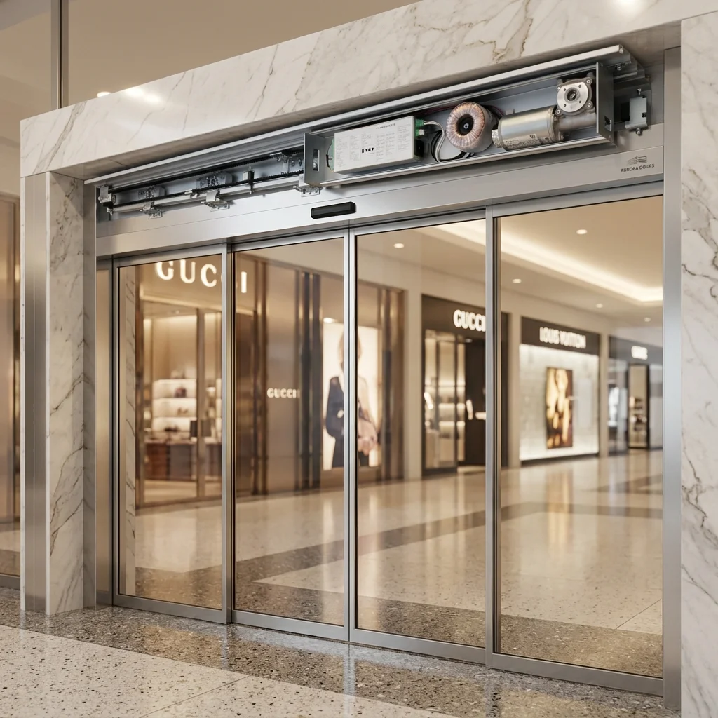 Deper DSL-16 Modern Automatic Sliding Glass Series Dunker Motor Interior/Exterior Use Malls Hotels Stores Available Low Price