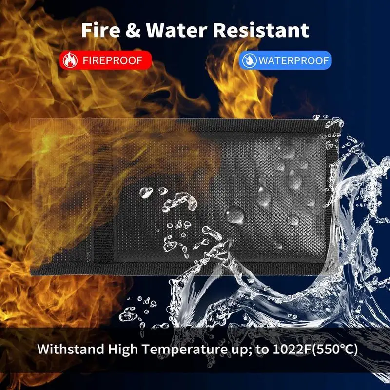 Signal Blocking Pouch Faraday Cage Remote Control Package Keyless Rfid Shielding Package Car Fireproof Accessories