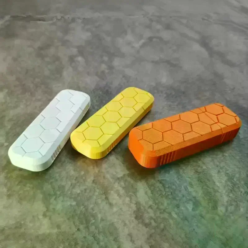 Sliding Open Pill Box Portable Mini 3D Printed Honeycomb Shape Medicine Container For Daily Outdoor Carrying Use