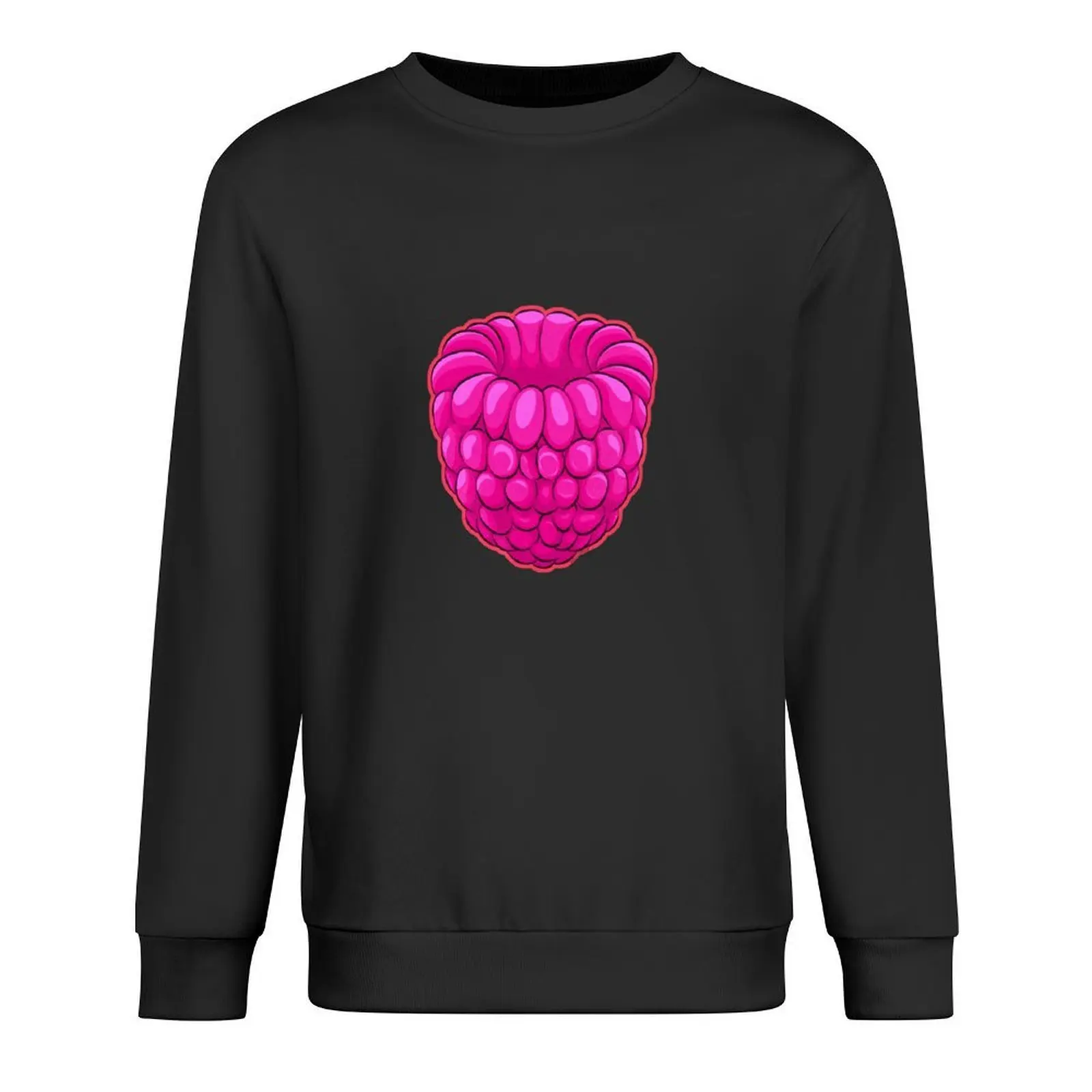 

Raspberry Pattern Pullover anime clothing clothes for men men's sweat-shirt set men wear hoody