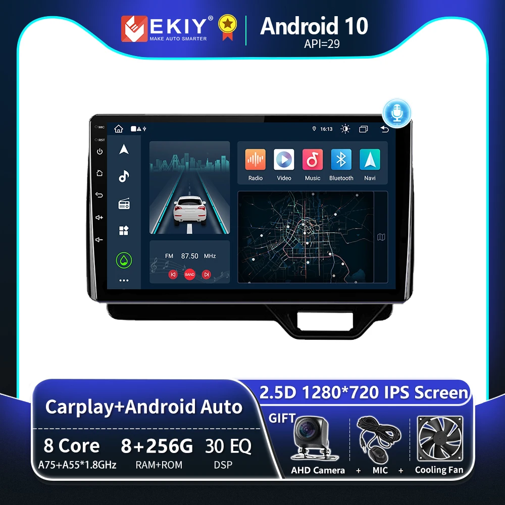 

EKIY T8 For Honda N-BOX II 2 JF3/4 2017-2021 Car Radio Multimedia Video Player Stereo Tape Record Navi GPS Android Auto Carplay