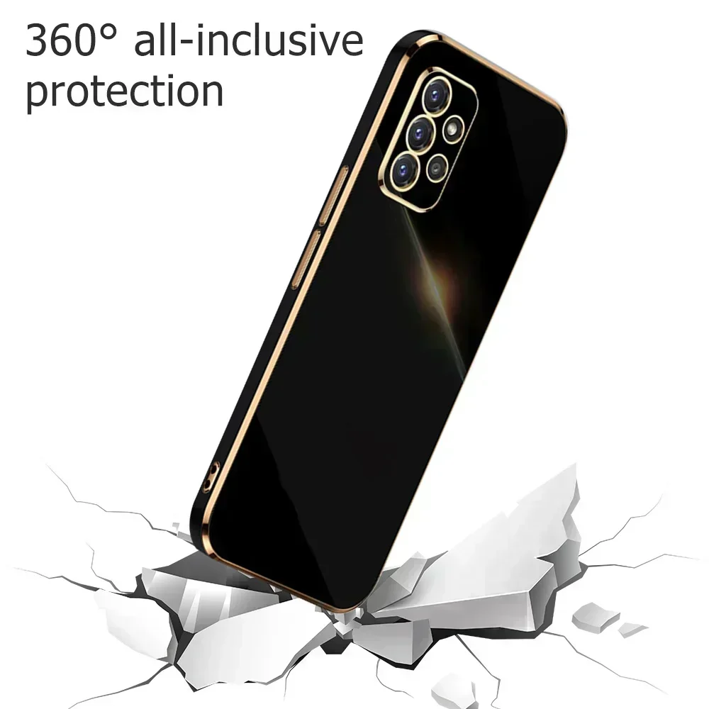 Shockproof Plating Phone Case For Samsung Galaxy A53 5G A52s A51 A52 A54 A34 A71 A13 A12 A21s A31 A73 A72 A22 A50 A33 A32 Cover