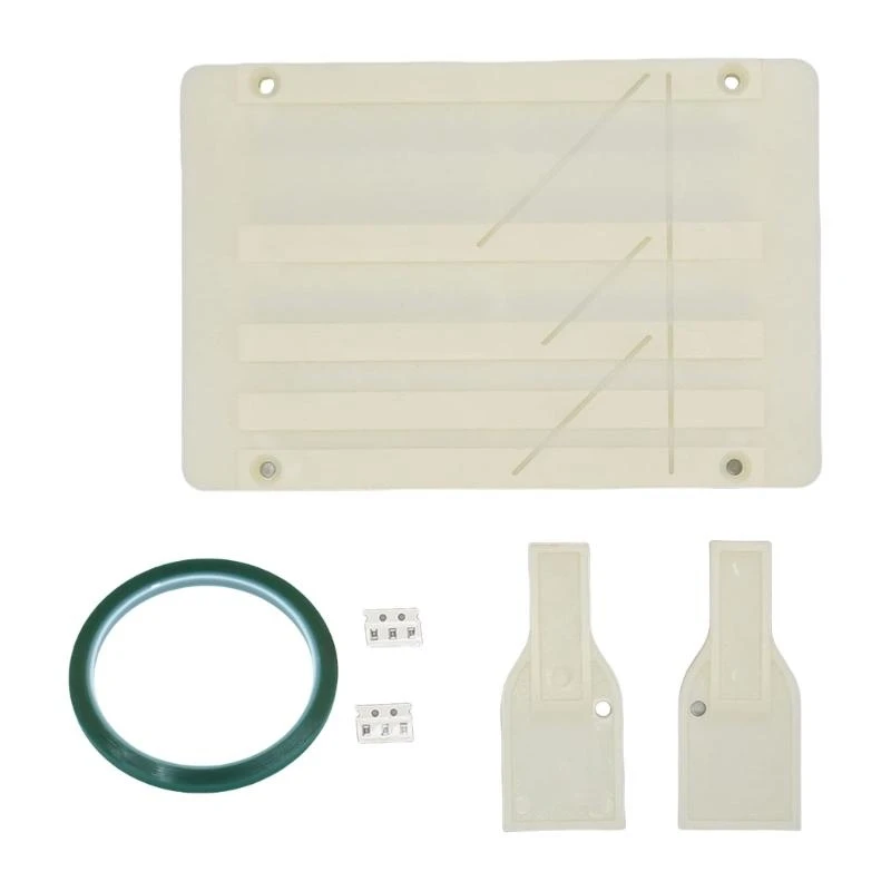 1/4 10inch Tape Splicing Set, Open Reel Tape Splicing Block for 1/2 & 1/4 Open Reel Sound Splicing Splicing Tape