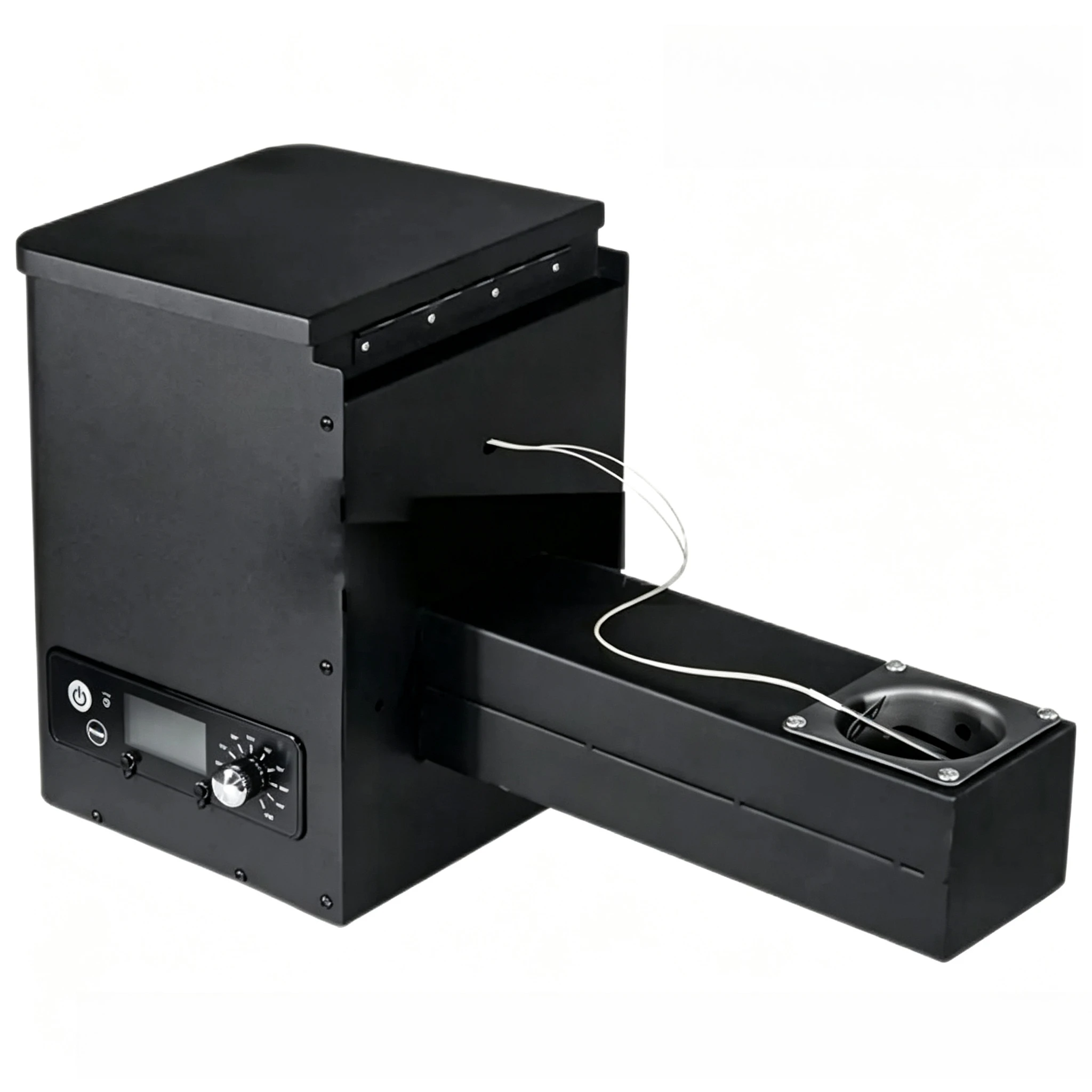 Electric Smoker Grill Pellet Feed Box Replacement Spare Parts Embedded DIY Pellet Hopper Assembly 110V-230V