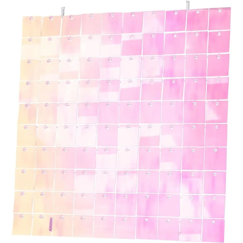 Durable Glitter Square Sequin Backdrop Wedding Birthday Decoration Photo Backdrop Shower Sequin Panel Wall Decor