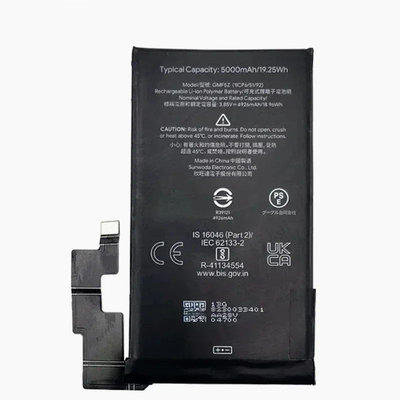 New 5000mAh GMF5Z Mobile Phone Battery for  Google  Pixel 7 Pro Phone Replacement Battery for HTC Pixel 7 Pro Batteries Bateria