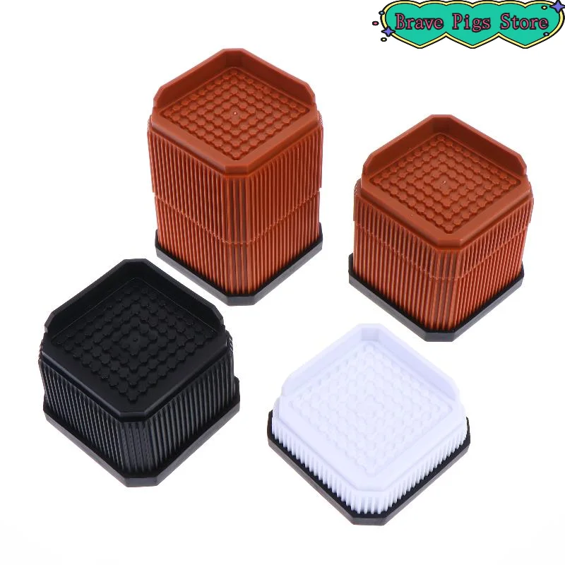[HM]Professional Heavy-Duty Adjustable Bed Lifter Non-slip Square Bed Lifts Risers Furniture Foot Pad Desk Sofa Chair Legs[HM]