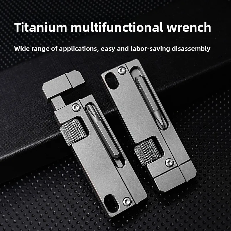

Titanium Adjustable Wrench – Ultra-Light Multi-Tool for EDC, Outdoor & Repair