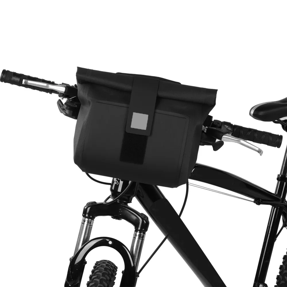 

Waterproof Bike Bag 2L Capacity Hook and Loop Closure Bicycle Handlebar Bag Easy Installation Quick Mount Bike Front Bag