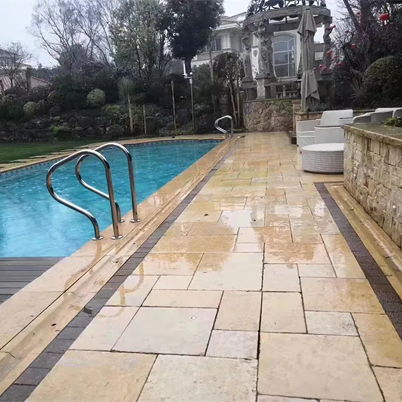 

Landscape Lime Stone Pave Stepping, Beige Nature Wall Stone, Cultural Garden Villa, Swim Pool Floor, Landscape Lime Stone