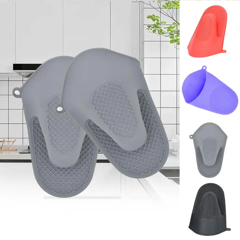 1 Pc Creative Heat Insulation Clip Comfortable Wearing Insulated Lengthening Design Portable BBQ Tray Microwave Oven Mitten