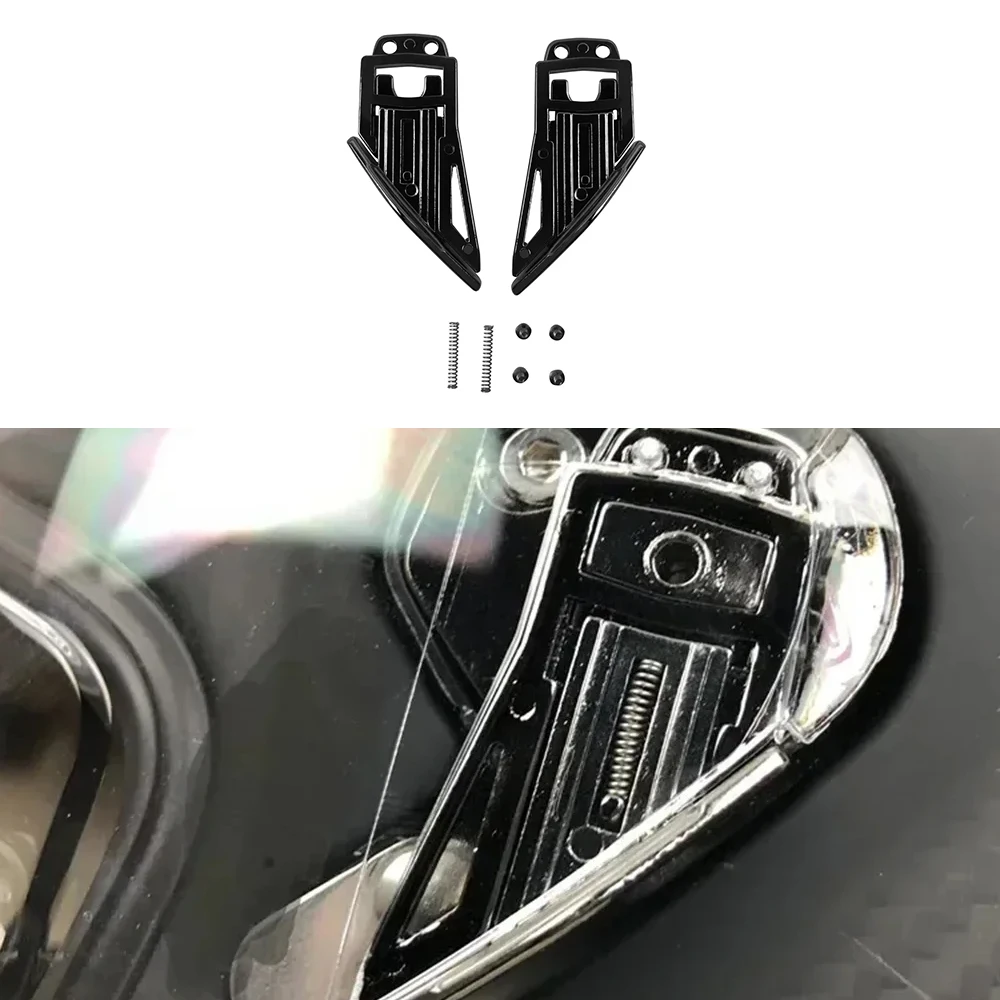 For Agv Pista GPR GPRR Helmet Visor A Pair of Pivot Kit Base Plate with Four Screws and Two Springs Visor