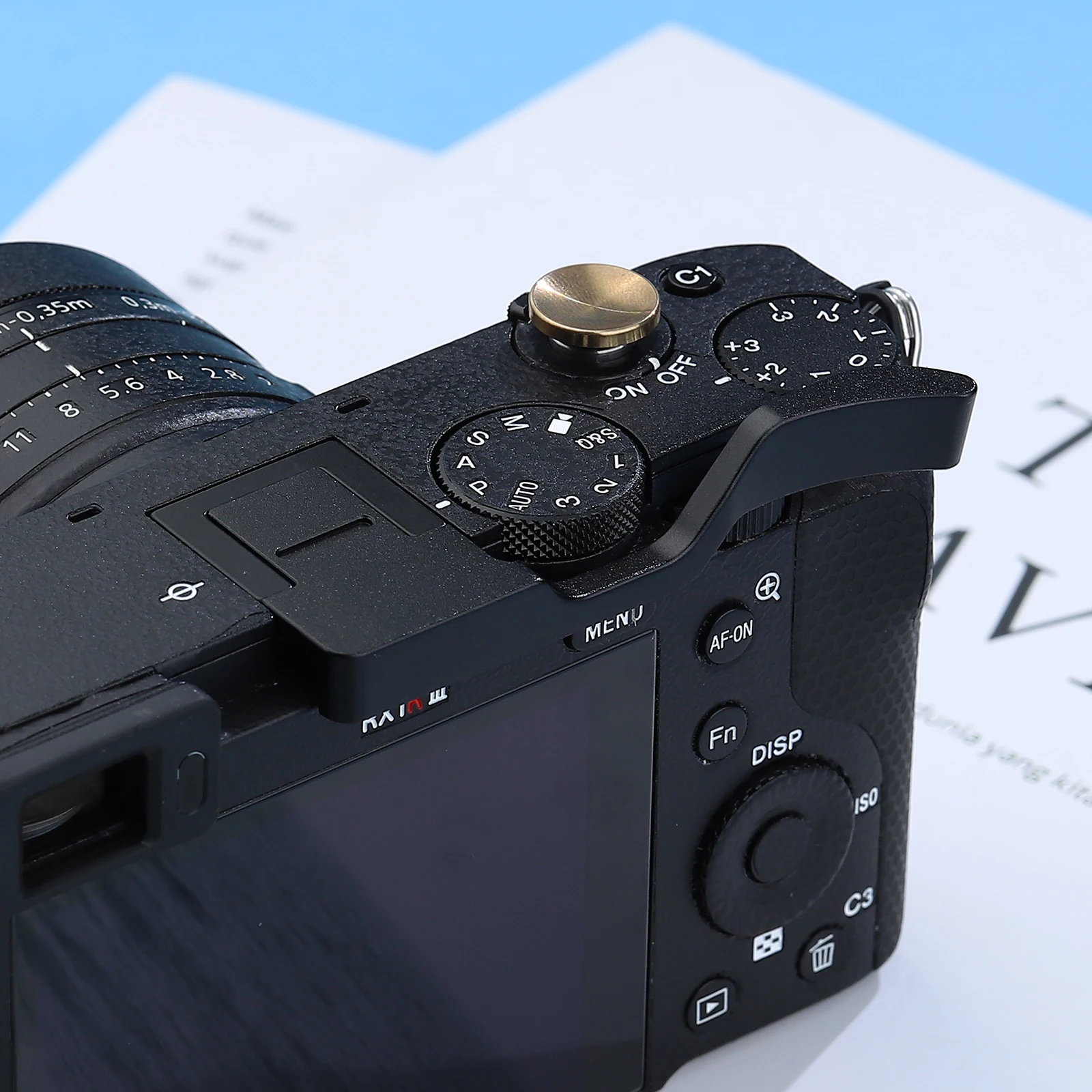 Haoge Brass Metal Shutter Release Button for Sony RX1R III RX1RM3 RX1R II RX1 RX10 I II III IV Camera Concave Surface