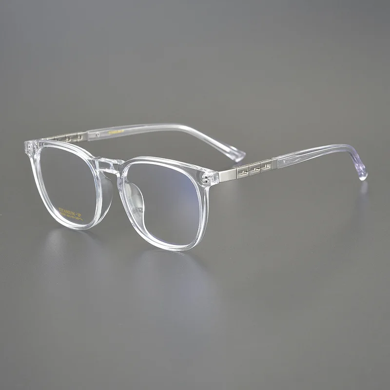 

49 Yards Full Frame Organ Leg 28 Men's Plate Glasses Fashion Retro Big Box Slim Online Celebrity Trend Myopia Glasses High-end.