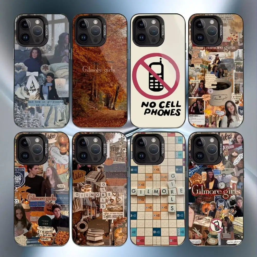 

G-Gilmore Girls aesthetic Phone Case For iPhone17,16,15,14,13,12,11 Plus,Pro Max Black Candy Matte Shockproof Cover