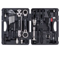 Bicycle Repair Tools Box Bike Multitool Kit Set for MTB Road Bike Home Maintenance Repair Tire Lever Chain BB 20pc Repair Tools