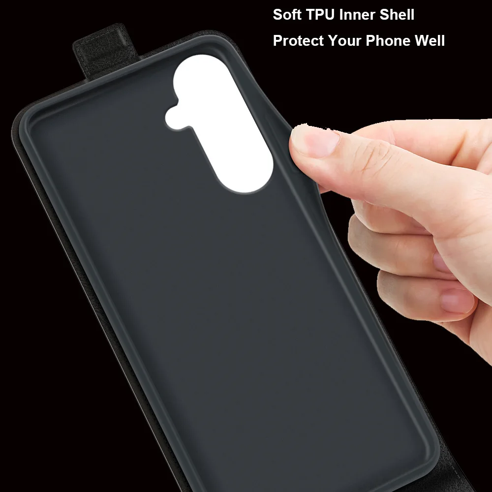 Vertical Flip Leather Case For Samsung Galaxy A57 A37 A27 A17 M36 A26 A36 A07 F36 M17 A16 S22 S23 S24 S25 FE S26 Plus Phone Case - view 4