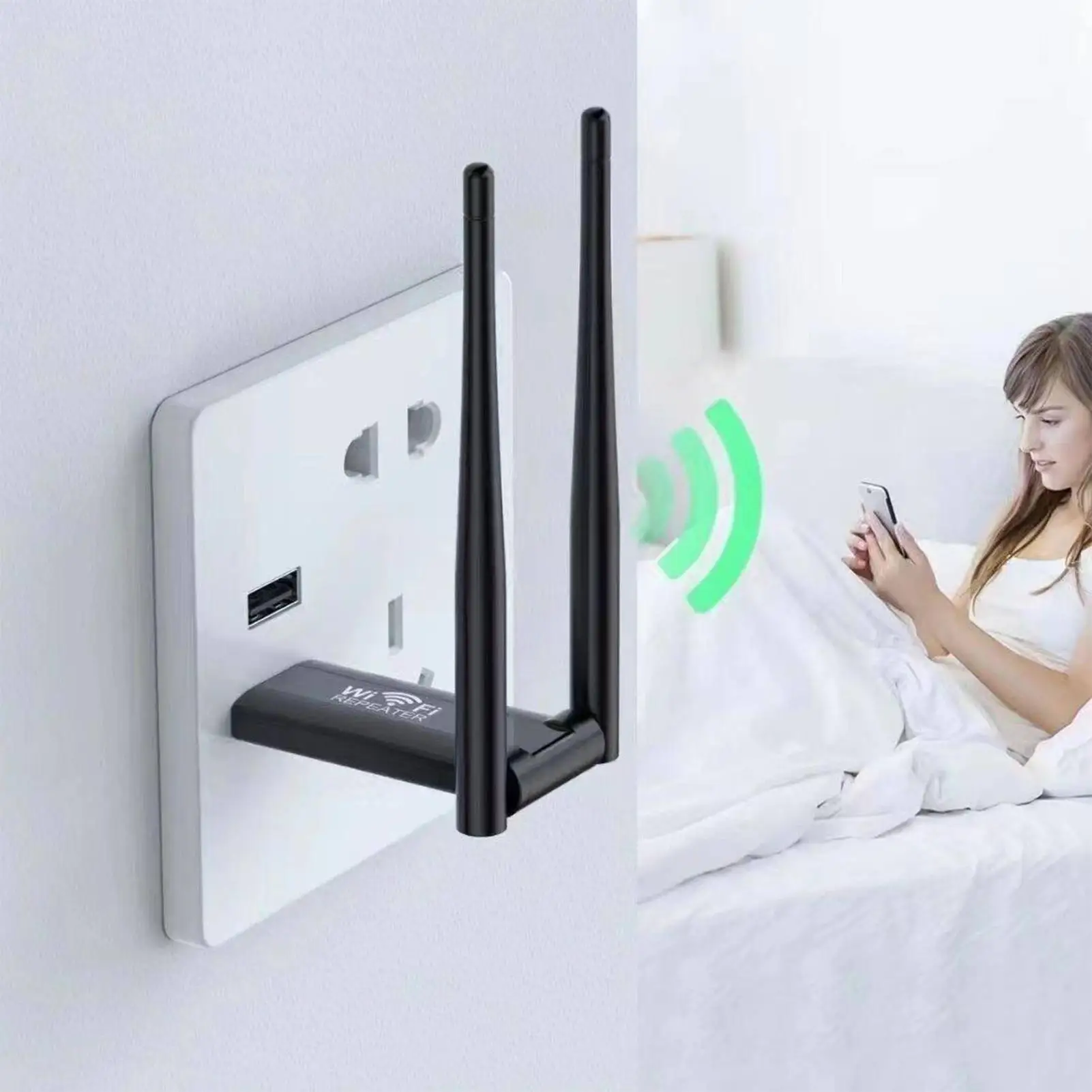Wireless WiFi Repeater Extender Router WiFi Signal Amplifier Booster Long Range Wi-Fi Repeater Access Point For Home Apartment