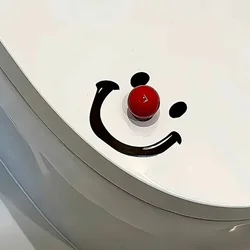 New Bathroom Toilet Lid Creative Plastics Smiling Household Toilet Handle Anti Dirty Lid Lifting Device Home Decoration