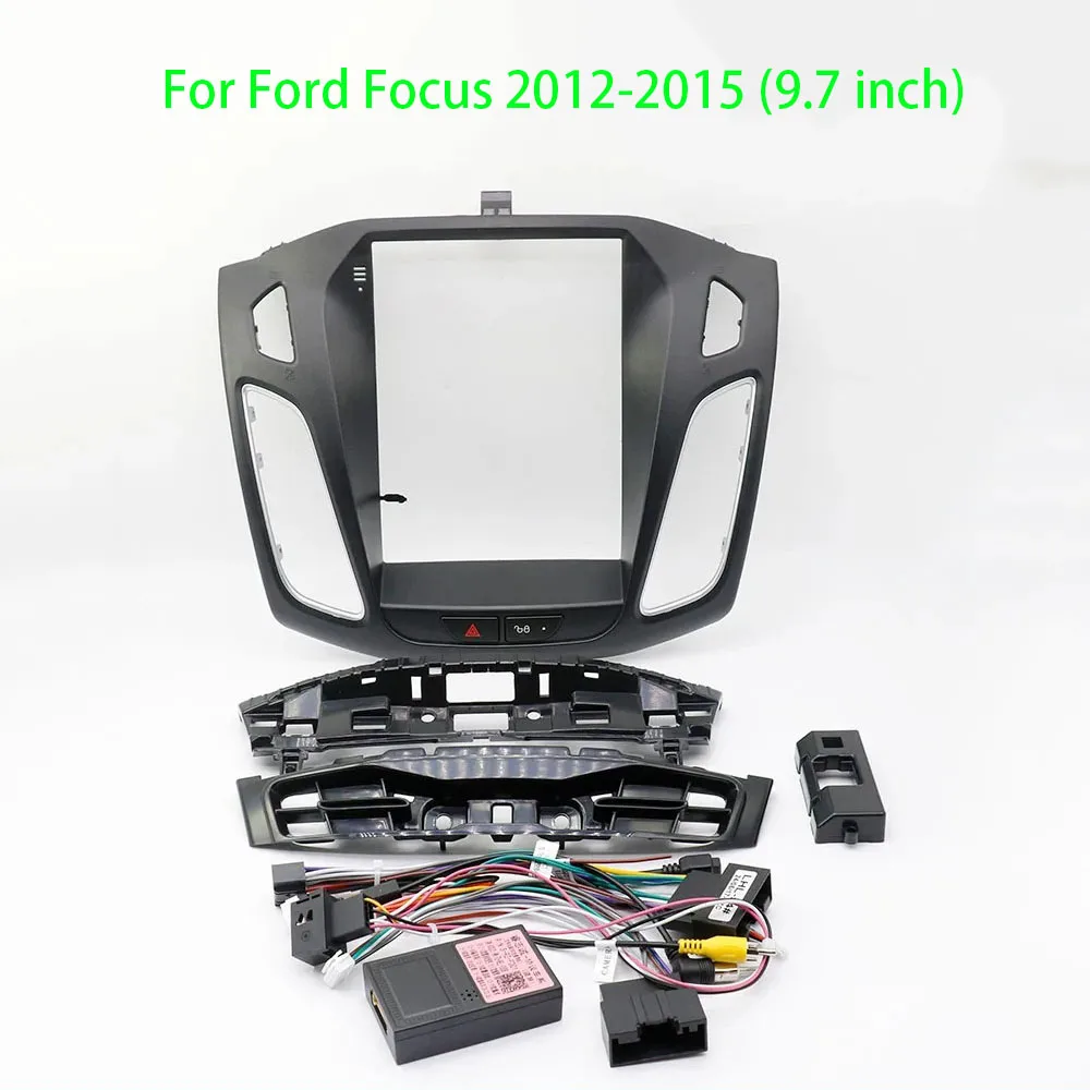 9.7 Inch Car Radio DVD Player Fascias Frame For Ford Focus 2012-2015 Android WIFI GPS MP5 2Din Head Unit Stereo Panel Dash Cover