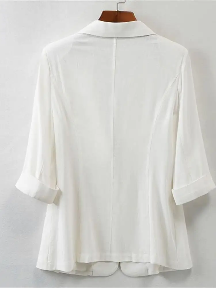 بدلة ort Summer النسائية ذات المقاس النحيف الكورية Sle الصغيرة Jaet Thin Seven Sve كاجوال للحماية من الشمس مقاس كبير