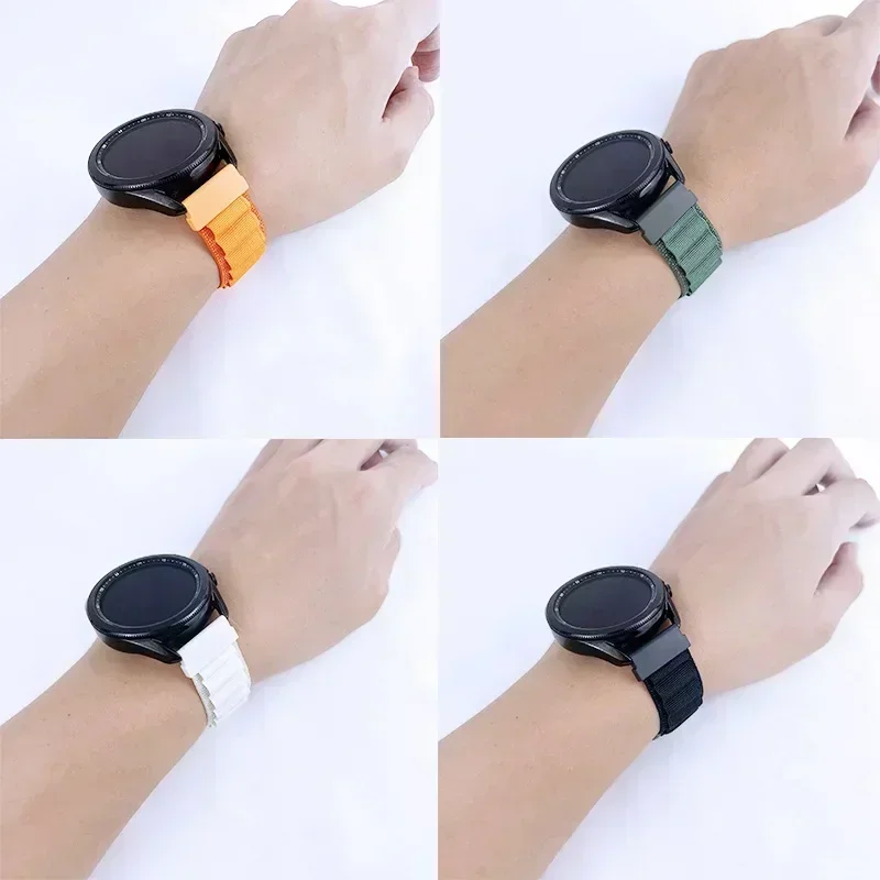 لهواوي ساعة GT 5 GT4 41 مللي متر 46 مللي متر النايلون حلقة مطاطا الرياضة حزام Correa لهواوي ساعة GT 5 برو 42 مللي متر 46 مللي متر الفرقة اكسسوارات