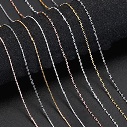 Wholesale Genuine 925 Sterling Silver Piercing Box And O Chain Making DIY Handmade Necklace Accessories