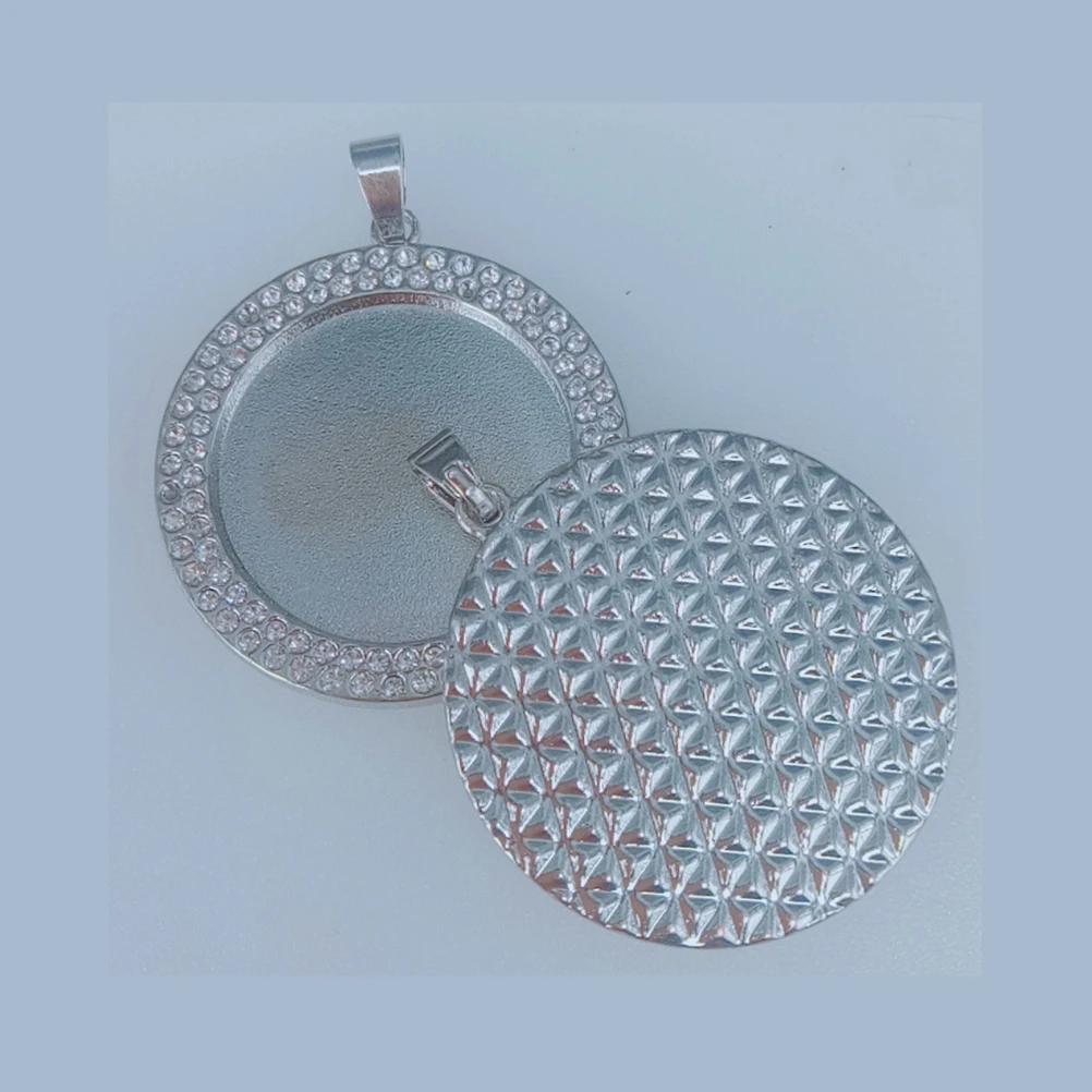

10 PCS Gem Pendant Jewelry Alloy Charm Making Pendants Bottom Bracket DIY Charms