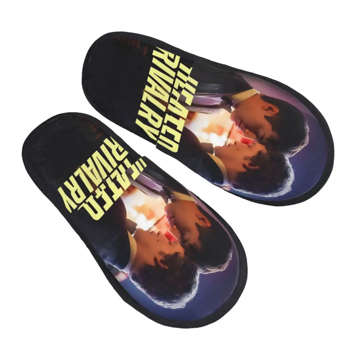 

Winter Home Cotton Slippers Heated Rivalry Accessories Household Fur Slippers Slides Canadian Sports Romance Non-slip Slides
