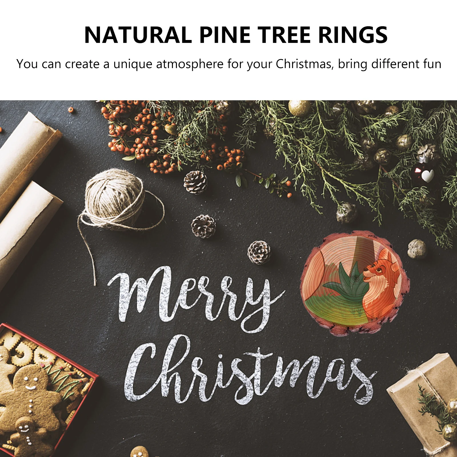 

Wood Chip Decoration Slice Props Unfinished Pine Party Decorative Supply Halloween Practical DIY Crafts