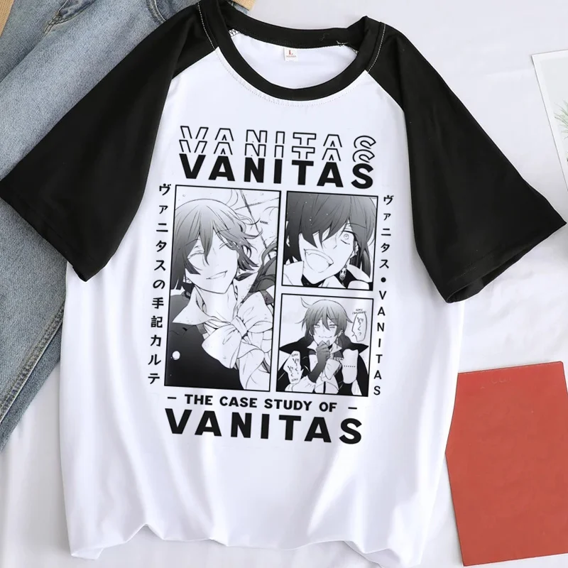 The Case Study of Vanitas t-shirt male vintage casual grunge white t shirt funny t shirt anime streetwear